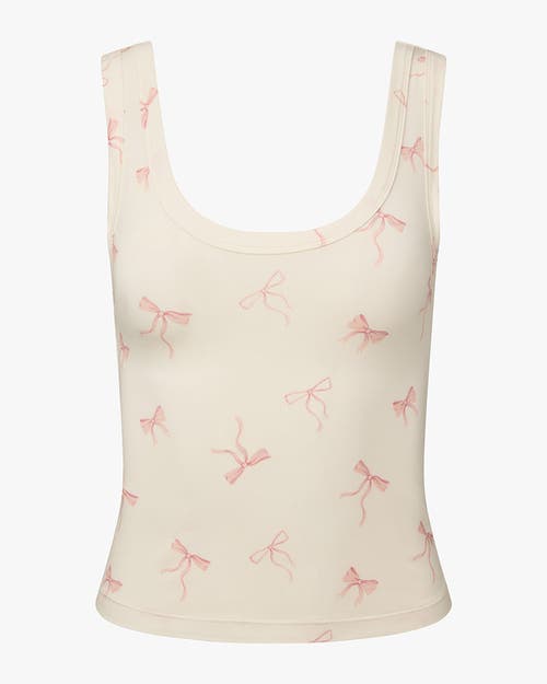 Weworewhat Ribbons Scoop Sleep Tank In White