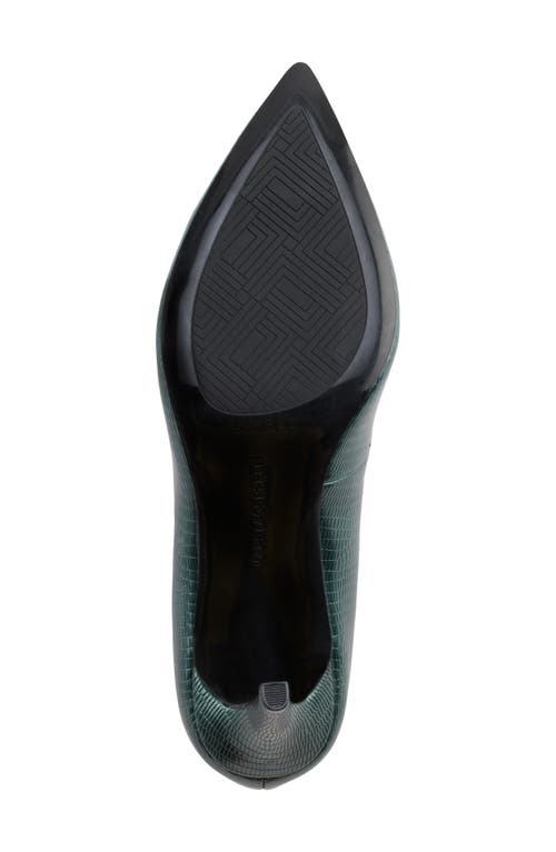 Karl Lagerfeld Paris Rosalyn Pointed Toe Slingback Pump In Forest Green