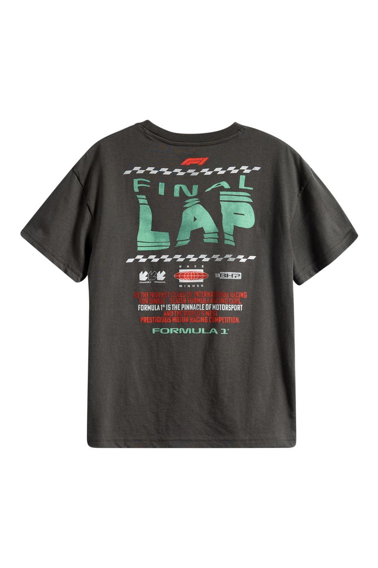 Kids' F1 Final Lap Graphic T-Shirt, Alternate, color, BLACK