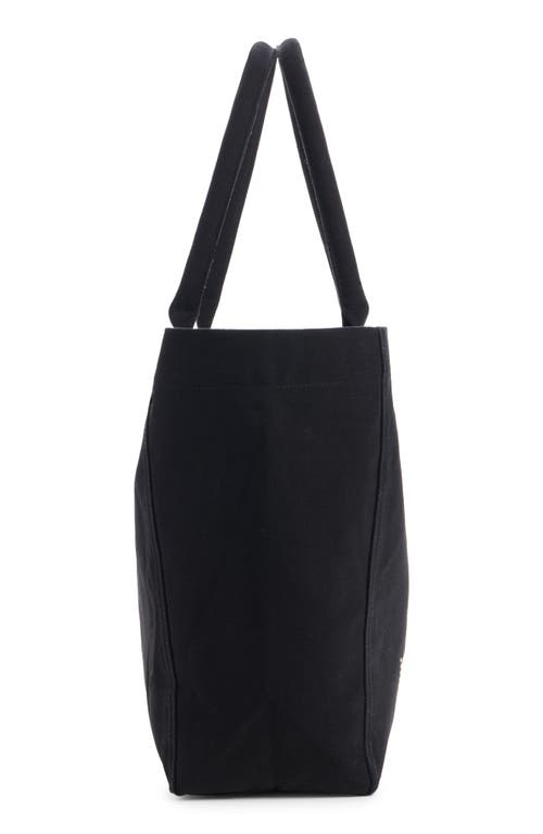 Isabel Marant Small Yenky Festive Studded Logo Canvas Tote In Black