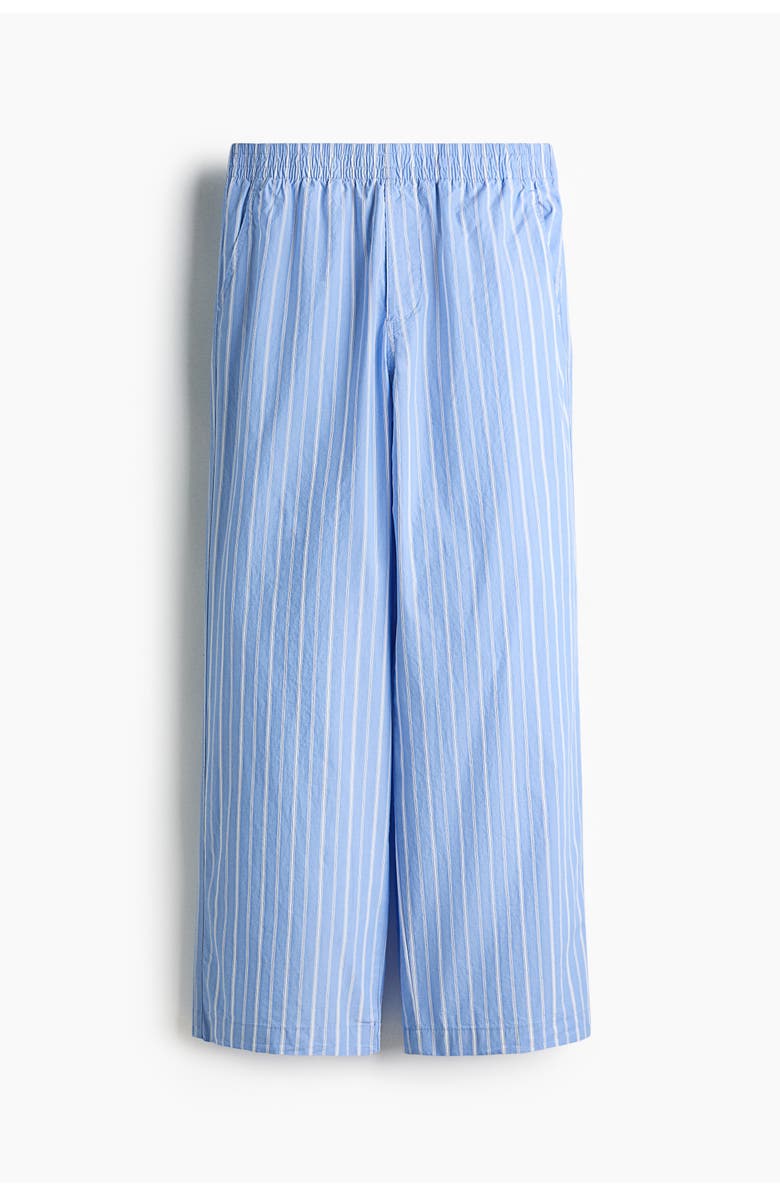 H&M Relaxed-fit pants, Alternate, color, Light Blue/Striped