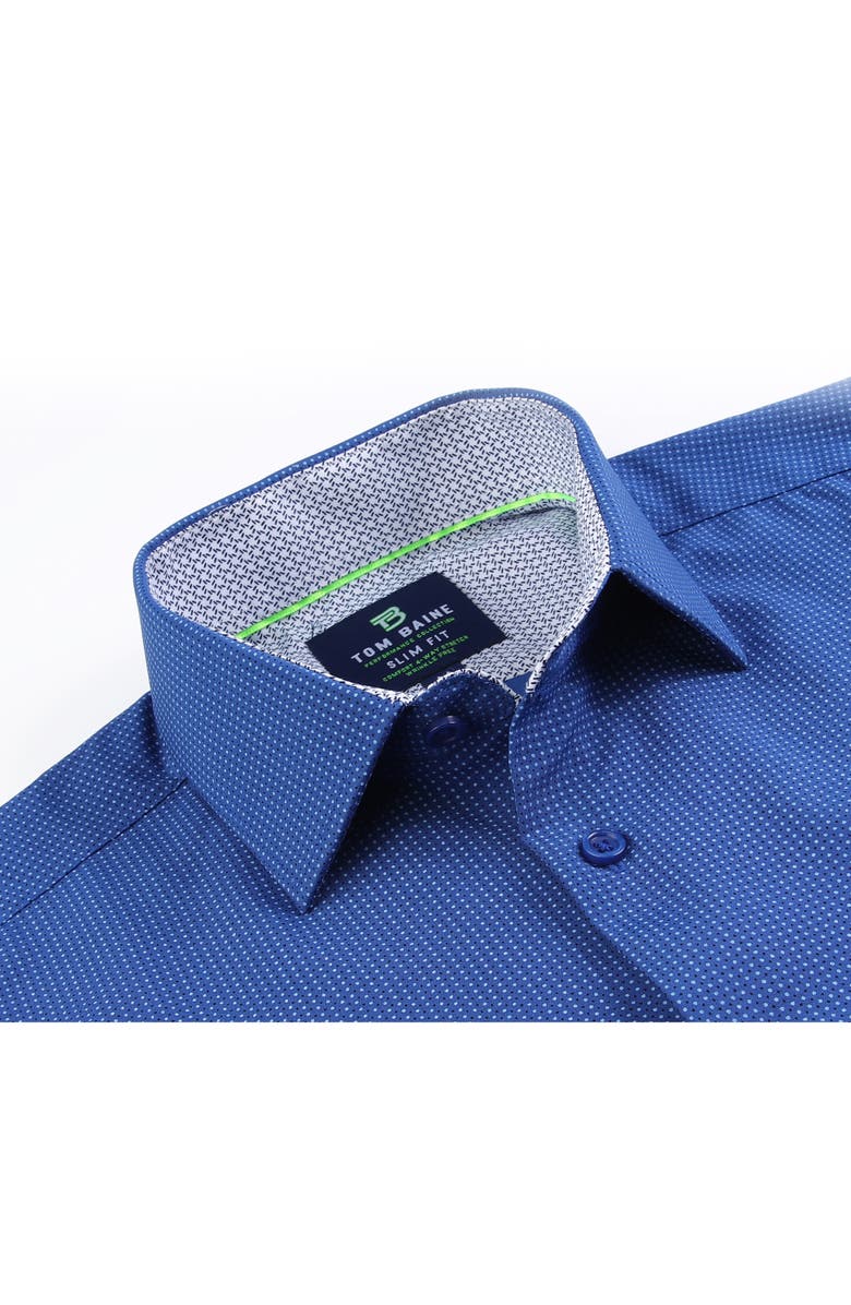 TOM BAINE Printed Performance Slim Fit Dress Shirt, Alternate, color,