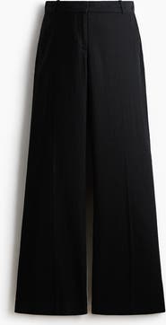 H&M Mama Linen-blend Tailored Trousers