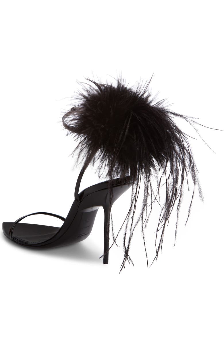 Saint Laurent Inez Embellished Ankle Strap Sandals, Alternate, color,