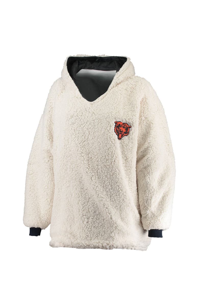 FOCO Navy Chicago Bears Reversible Sherpa Hoodeez, Alternate, color,