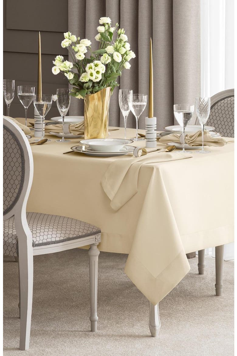 Arrica Tablecloth, Alternate, color, White
