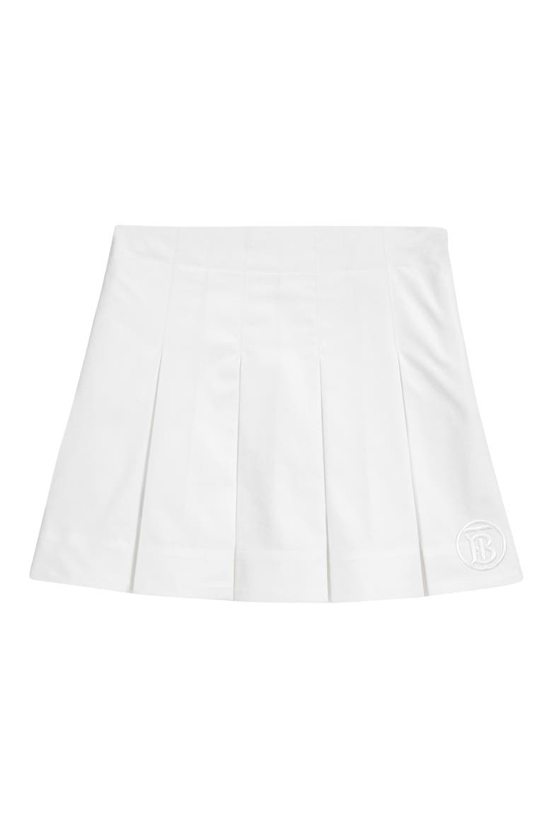 Kids' Gaya Pleated Skirt, Main, color, WHITE