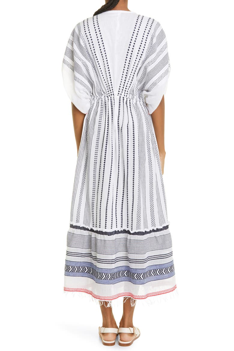Yeshi Plunge Neck Cover-Up Dress, Alternate, color, NAVY