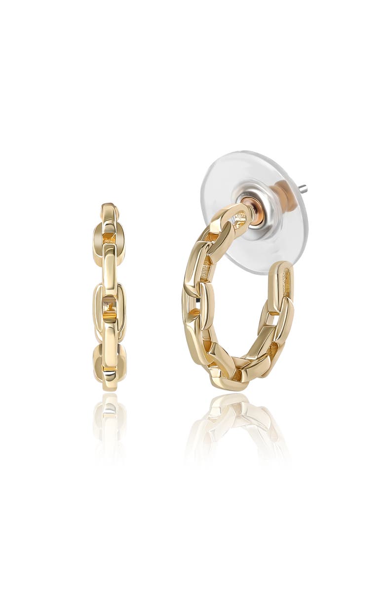 Jessica Simpson Gold-Tone Stud and Hoop Earring Set, Alternate, color, 