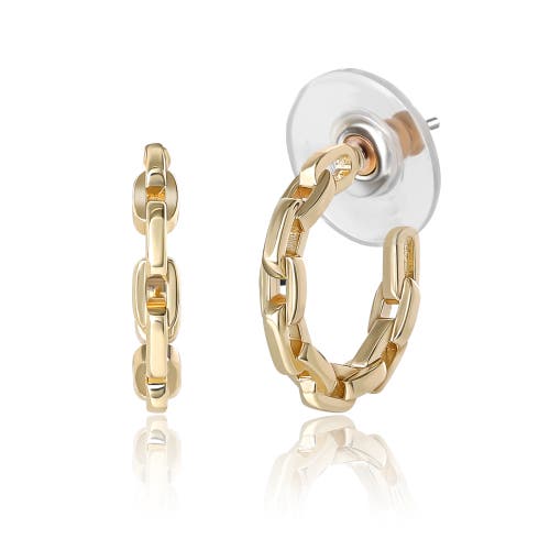 Jessica Simpson Gold-tone Stud And Hoop Earring Set In Gold