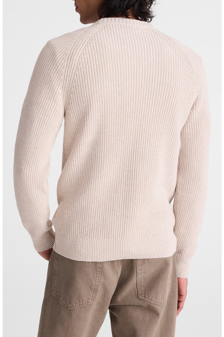Shaker Stitch Cotton Sweater, Alternate, color, HEATHER STONE