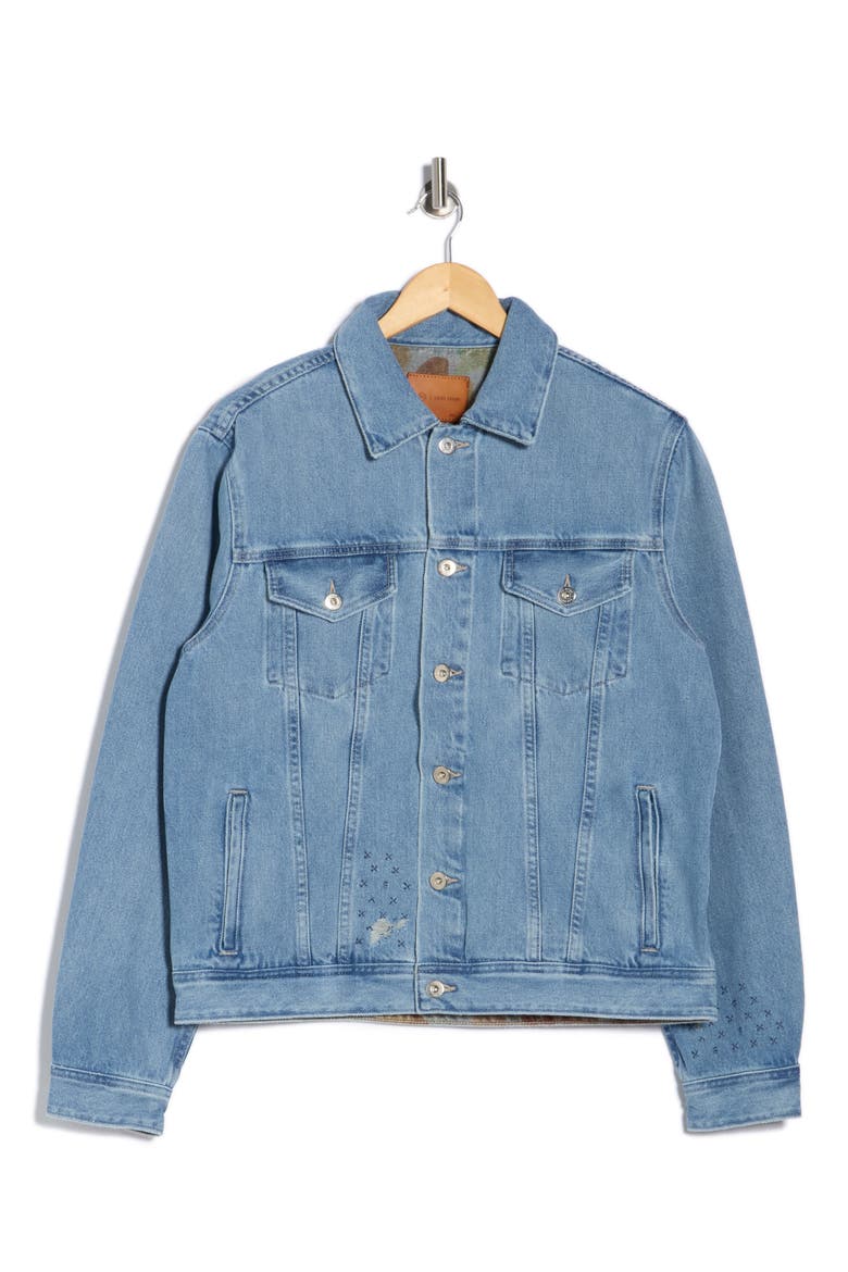 Dart Denim Jacket, Alternate, color, SASHIKO GARDEN CAMO 21 YEAR