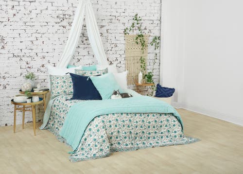 Carol & Frank Victory Surf Cotton Standard Pillow Sham In Multi