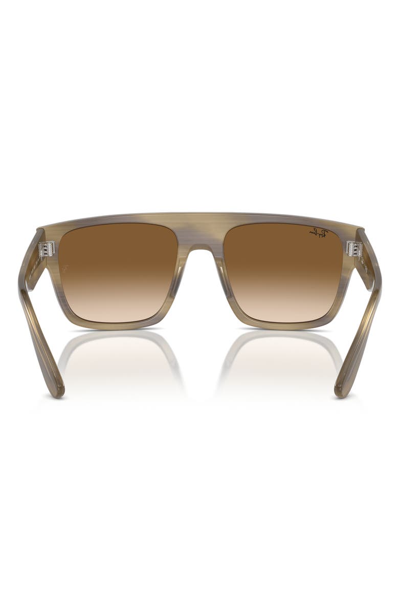 Ray-Ban 57mm Square Sunglasses, Alternate, color, Striped Grey