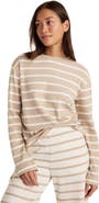 Haven Well Within Brushed Cotton Interlock Stripe Crewneck