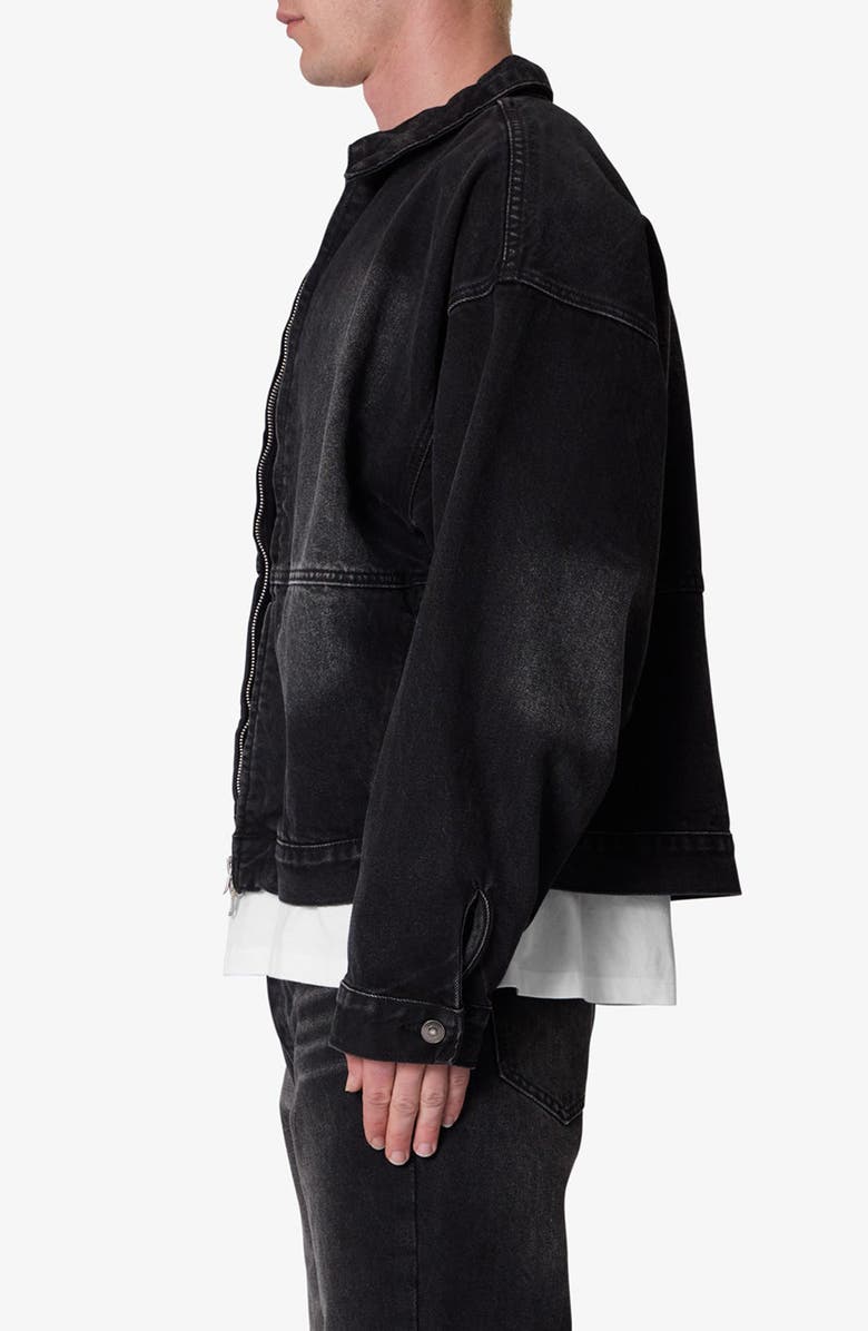 mnml Denim Chore Coat, Alternate, color, Washed Black