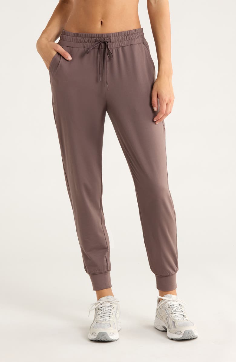 Zella Move In Pocket Joggers, Main, color, Grey Plum