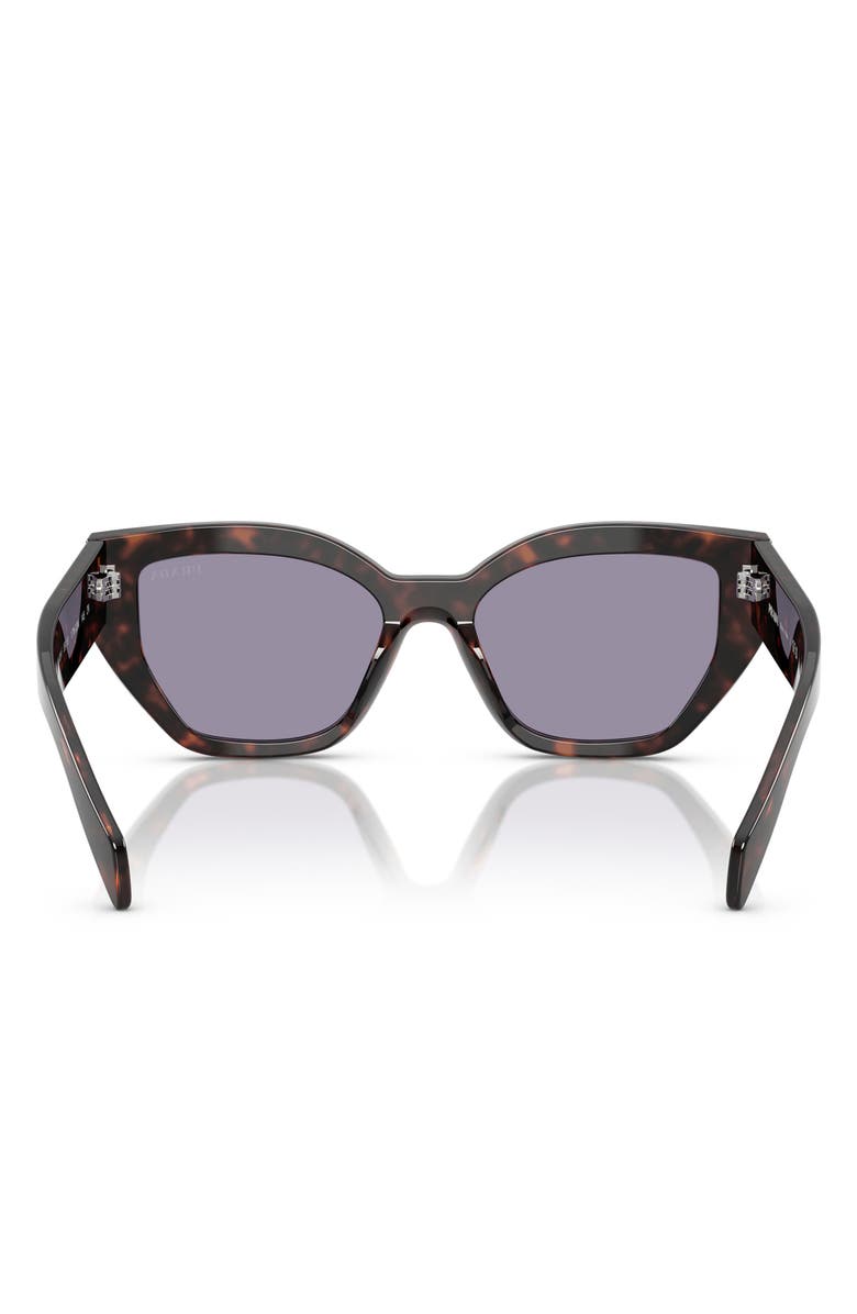 Prada 55mm Butterfly Sunglasses, Alternate, color, Grey Green