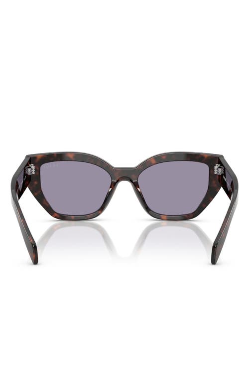 Prada Tortoiseshell-effect Cat-eye Sunglasses In Grey Green