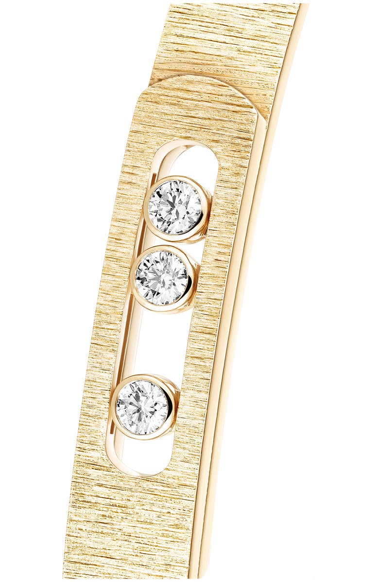 Messika Move Noa Ciselle Diamond Bangle Bracelet, Alternate, color, Yellow Gold