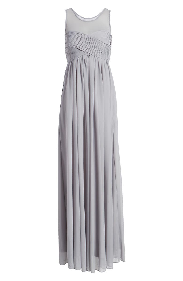 BIRDY GREY Ryan Sleeveless Empire Waist Gown, Alternate, color,