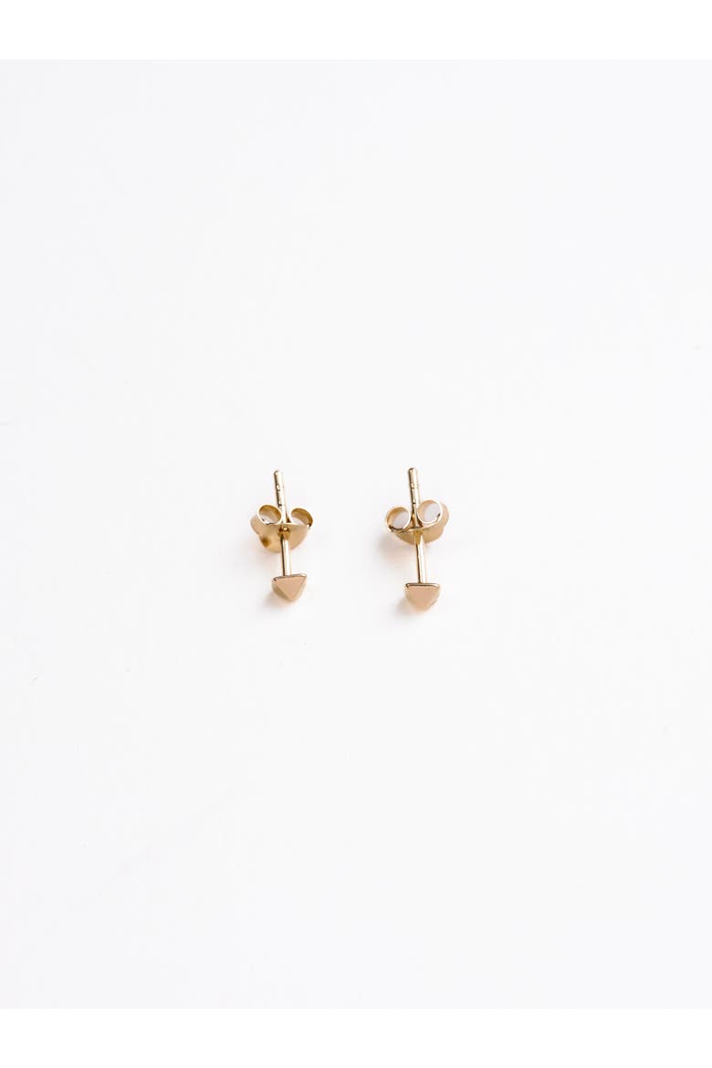 Andy Stud Earrings, Main, color, Recycled Gold Vermeil