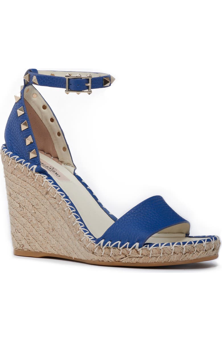 Valentino Garavani Rockstud Espadrille Wedge, Main, color,