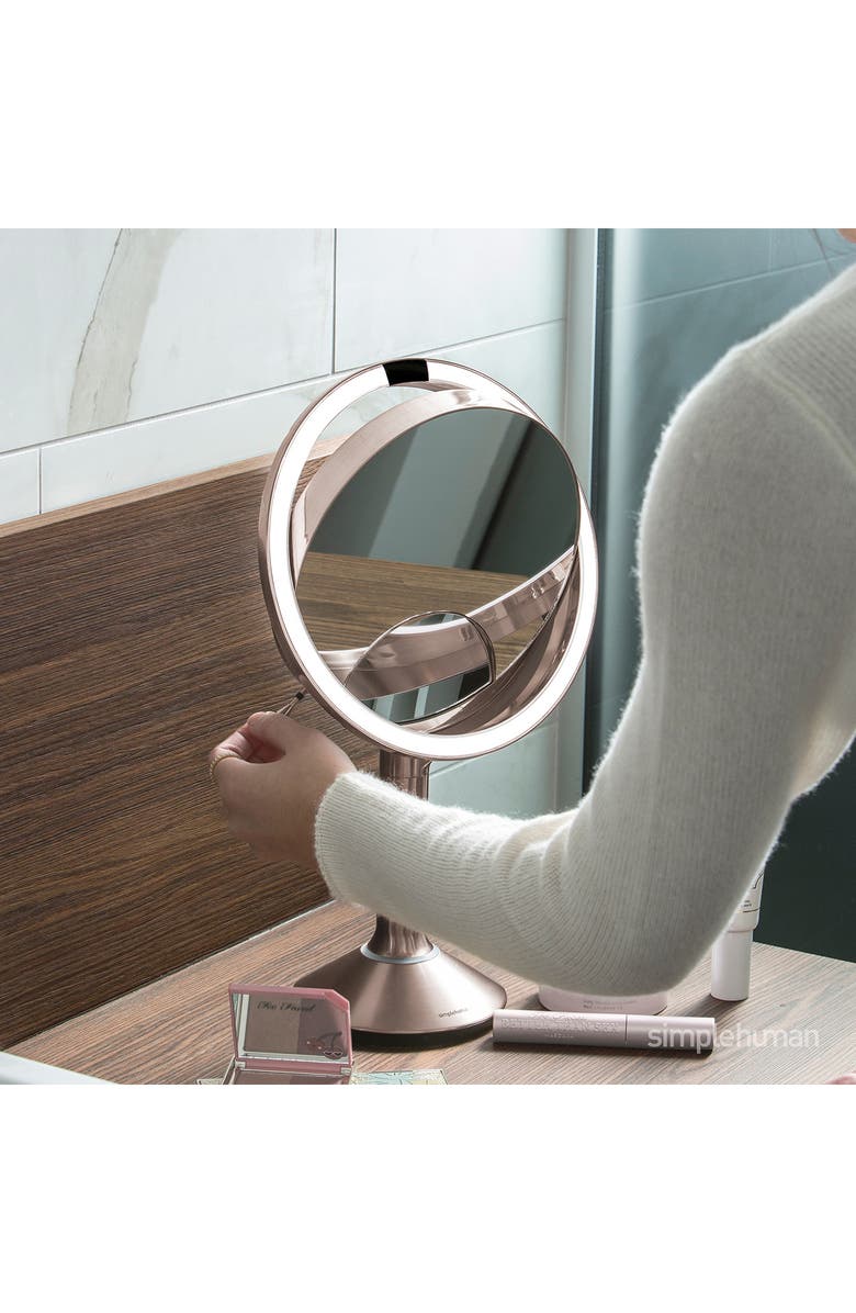 simplehuman Sensor Mirror, Alternate, color, Rose Gold