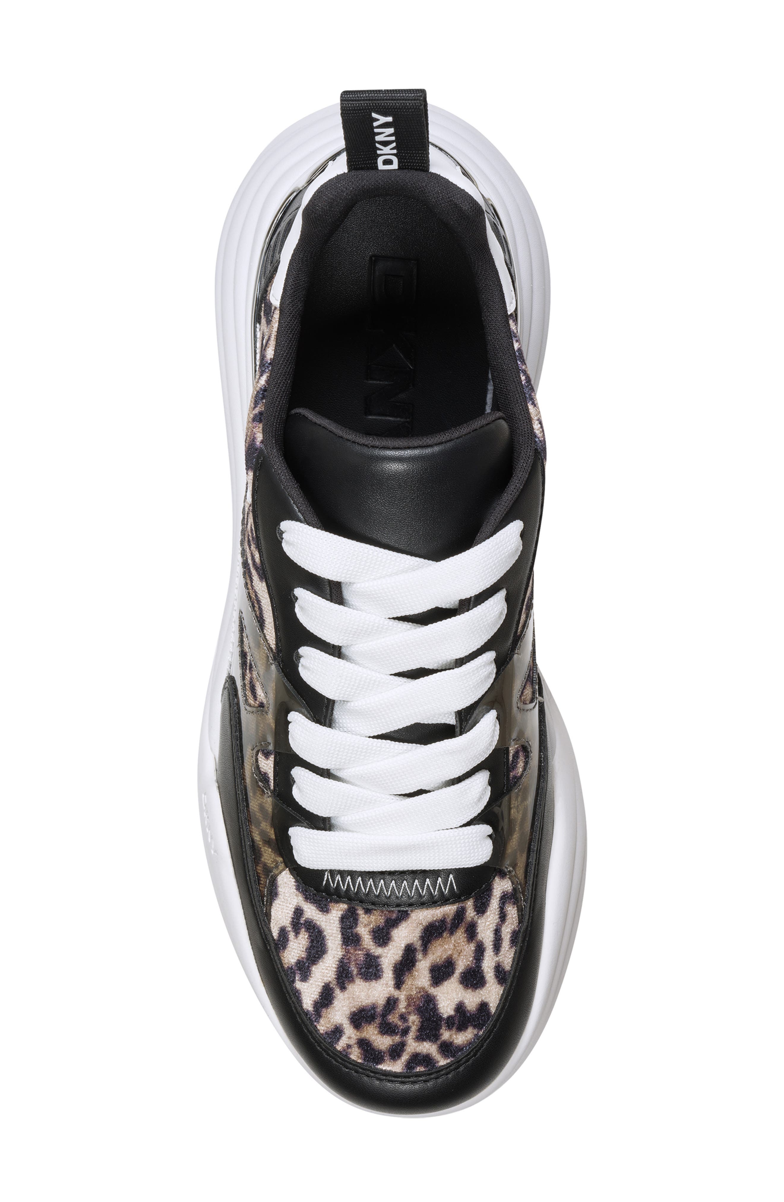 DKNY Zanira Platform Sneaker, Alternate, color, Natural/ Black