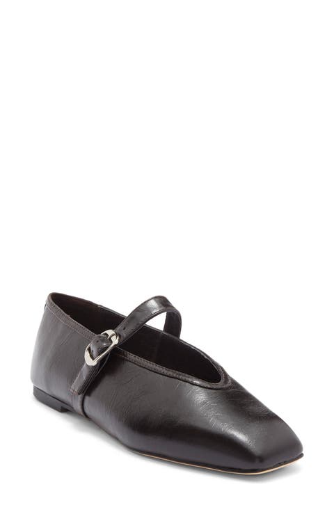 靴 KIMHEKIM MONROE SQUARE TOE FLATS (BLACK) Monroe Ballerina Flat (White) - KIMHĒKIM