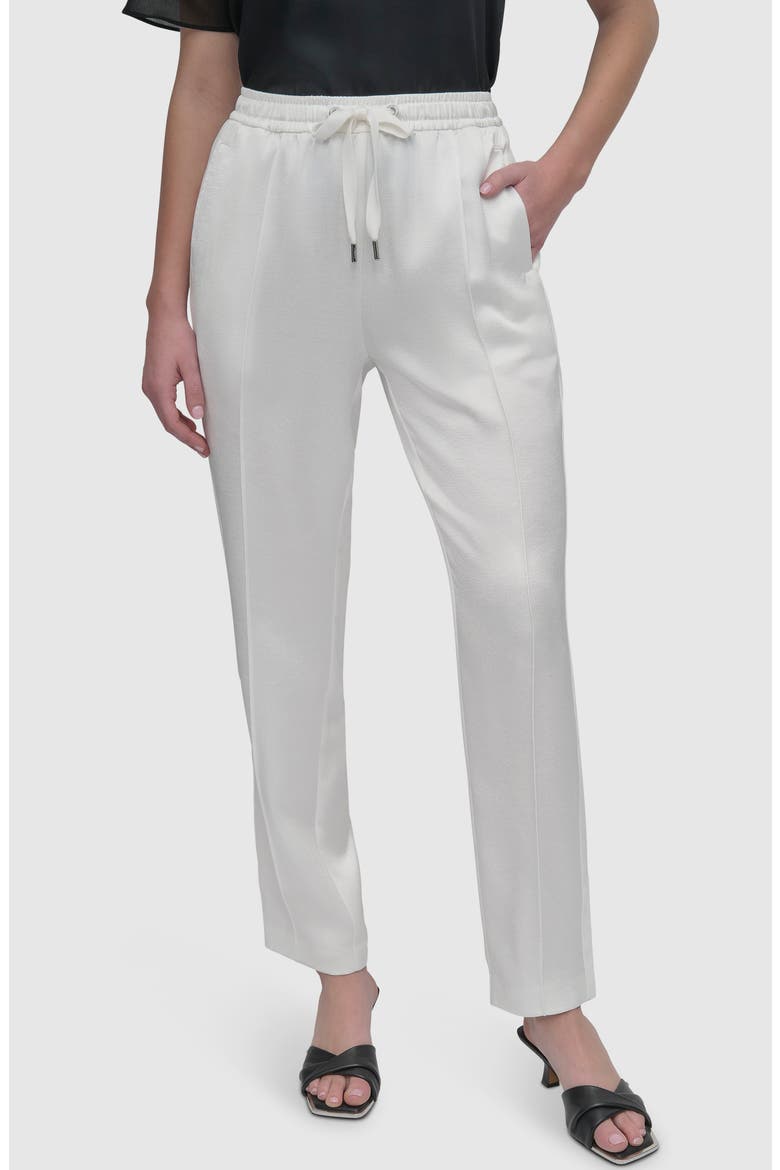 Side Stripe Track Pants, Main, color, IVORY