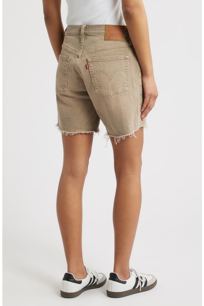 501® High Waist Mid Thigh Denim Cutoff Shorts, Alternate, color, CHIPPED WINTER TWIG
