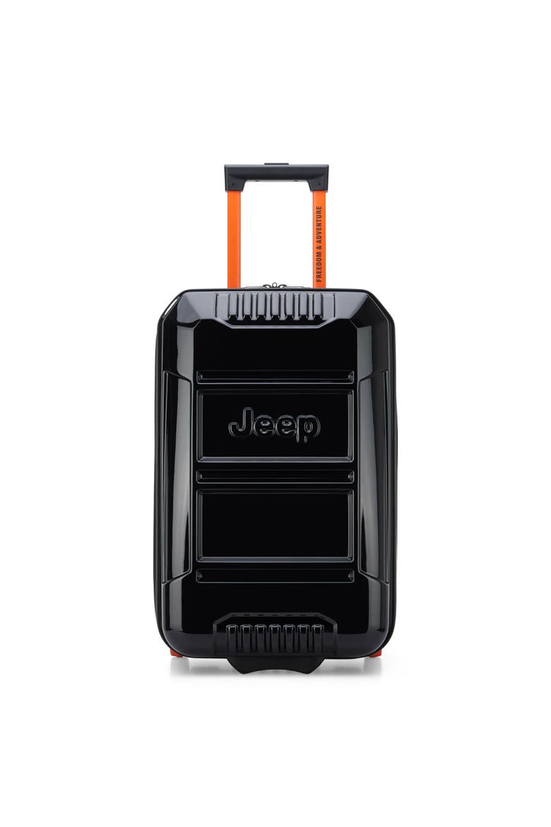 JH003B 21" Carry On Hardside Expandable Luggage with Two Wheels, Main, color, Black