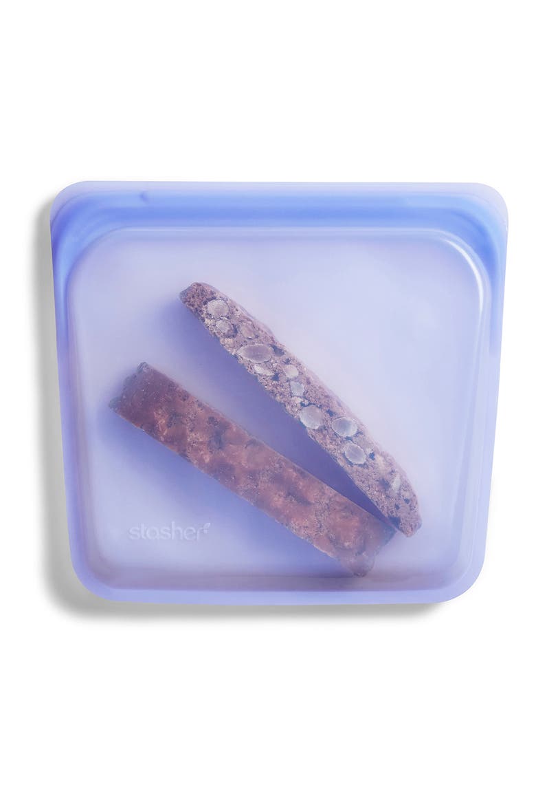 Sandwich Reusable Silicone Storage Bag, Alternate, color, AMETHYST
