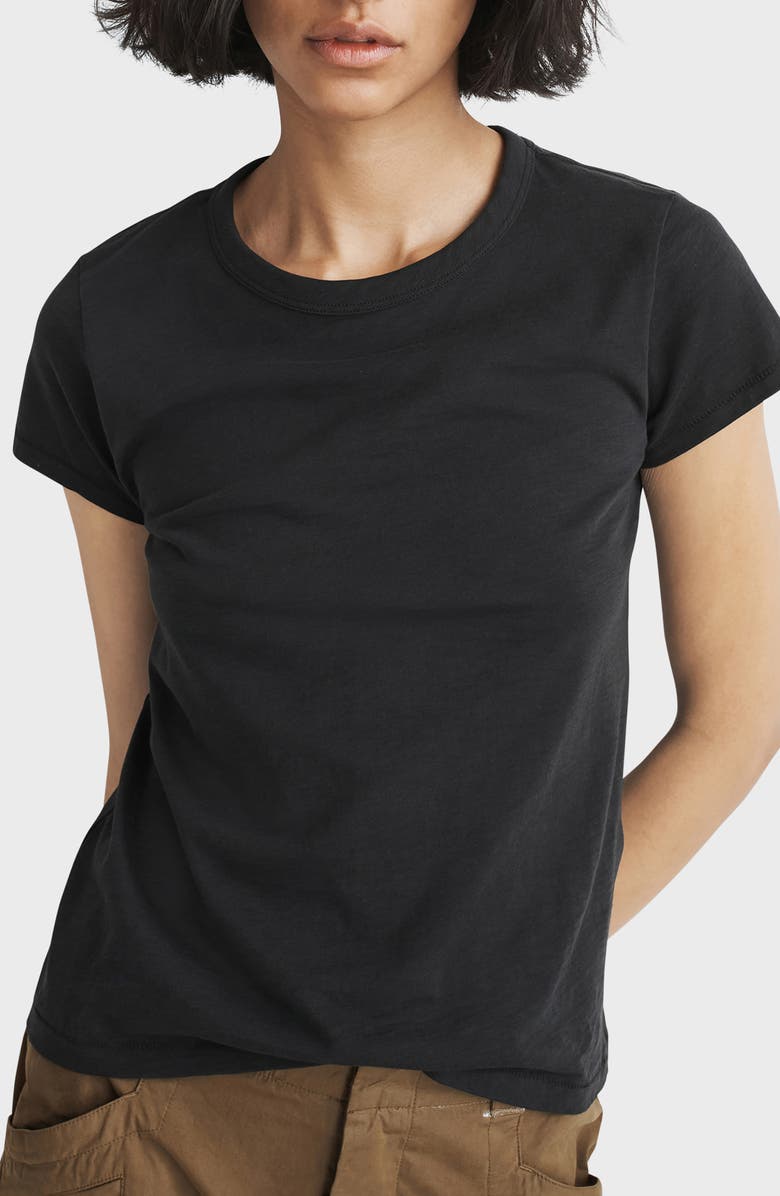 rag & bone The Slub Tee, Alternate, color, Black