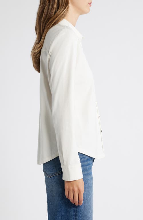 Caslon ® Knit Button-up Shirt