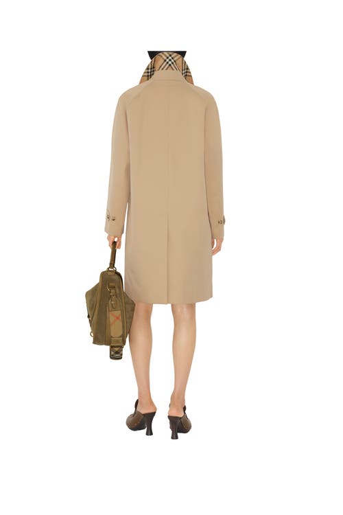 Burberry Mid-length Camden Heritage Car Coat In Brown