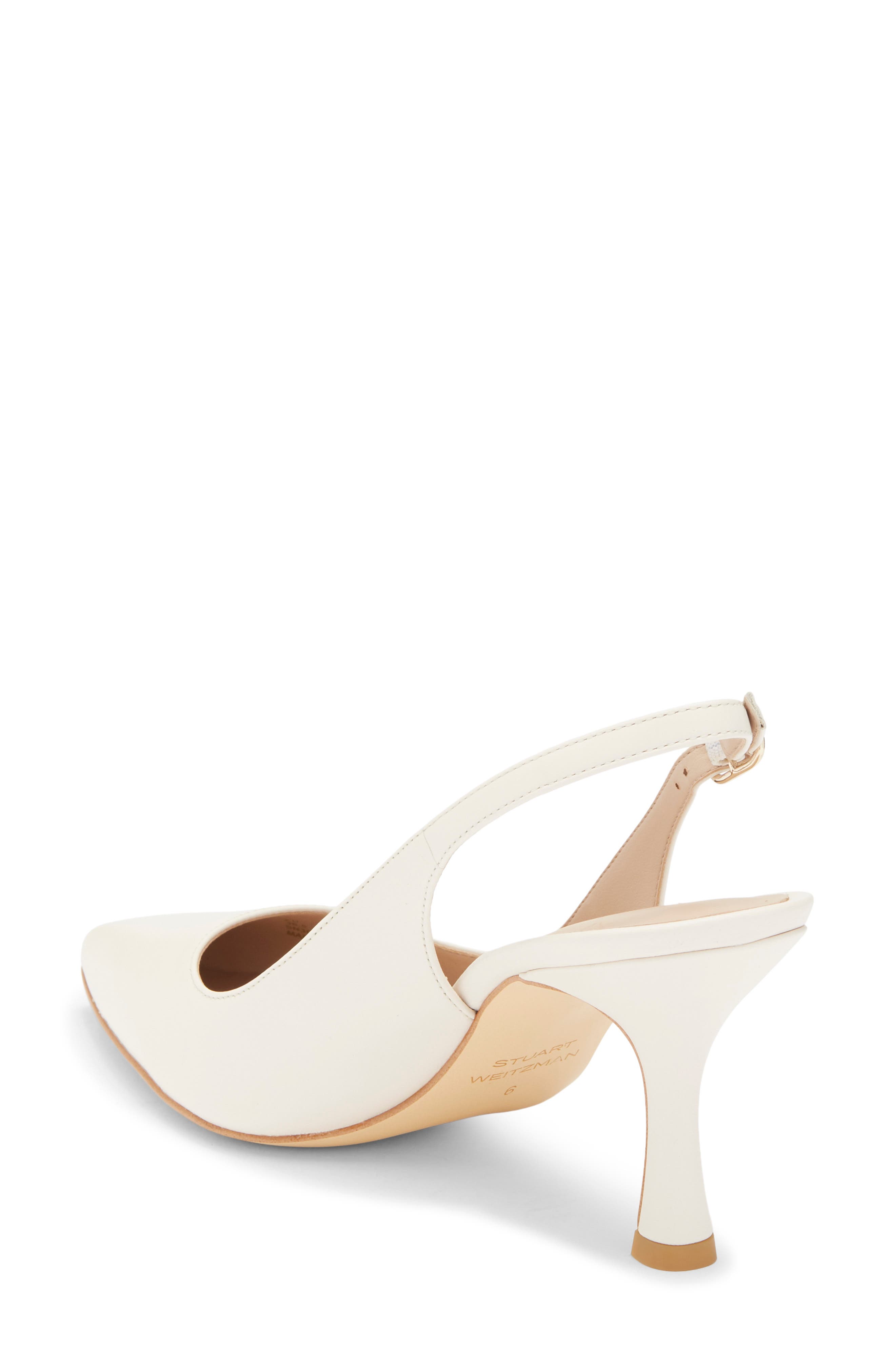Isla Slingback Pump, Alternate, color, CHALK LEATHER