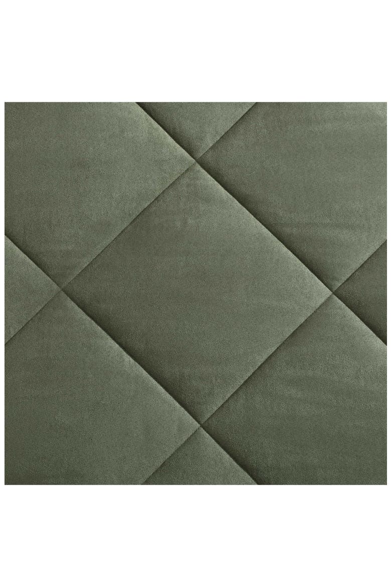 Big Lake Plaid Reversible Faux Shearling Comforter Set, Alternate, color, GREEN
