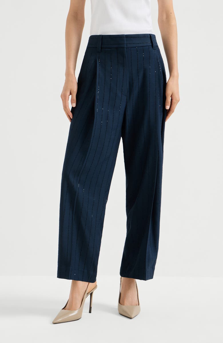Brunello Cucinelli Slouchy trousers, Alternate, color, Blue