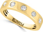 EFFY 14K Yellow Gold Plated Diamond Band Ring