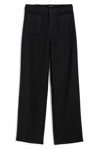 Madewell Patch Pocket Linen Flare Pants