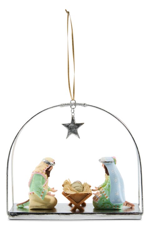 Patience Brewster Silver Nativity Ornament