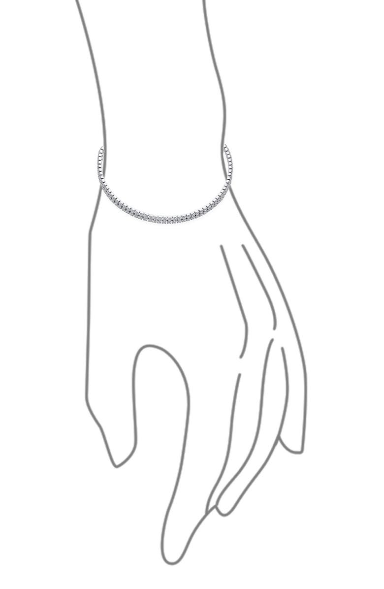 BLING JEWELRY Cubic Zirconia Bolo Bracelet, Alternate, color, 