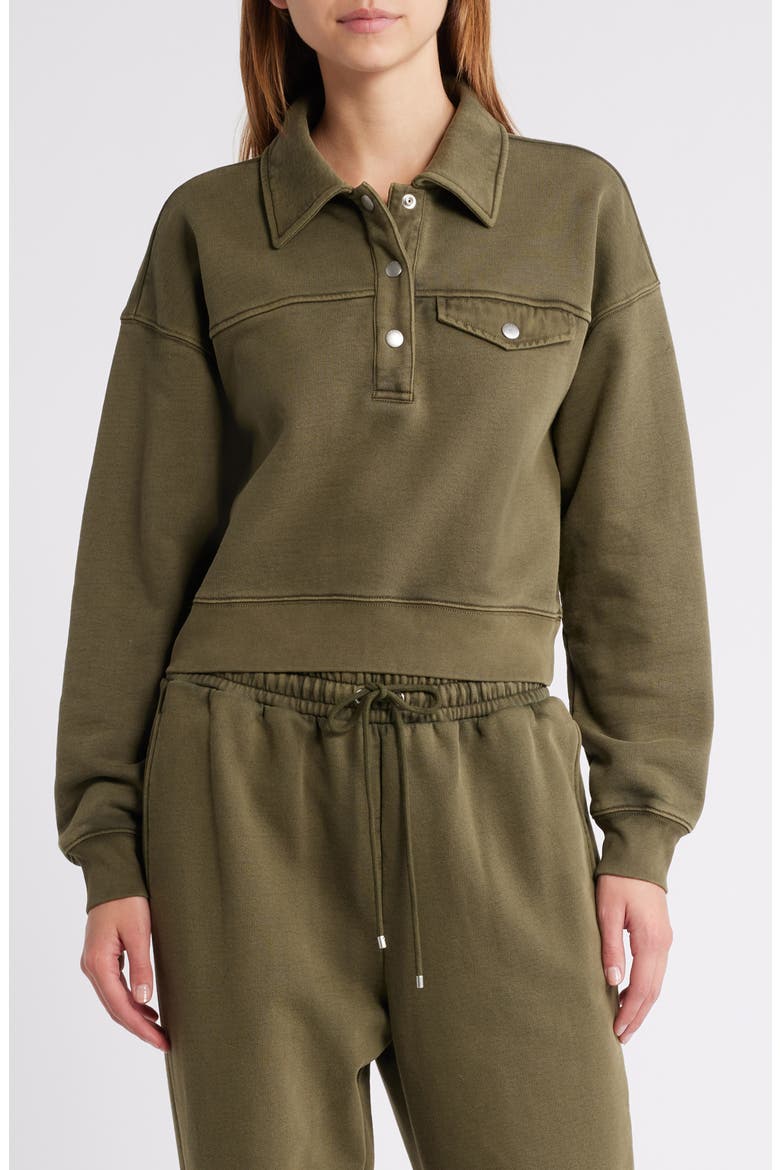Polo Sweatshirt, Main, color, SURPLUS