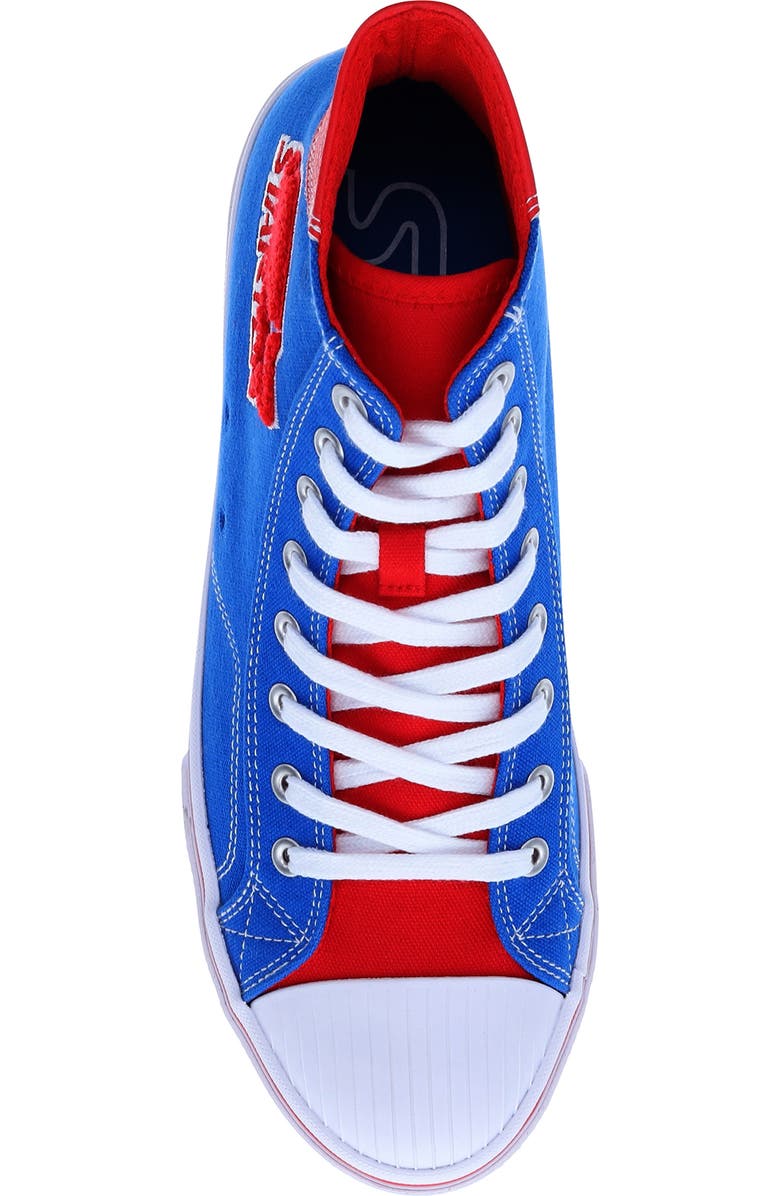 STARTER Tradition 71 High Top Sneaker, Alternate, color, Blue/ Red