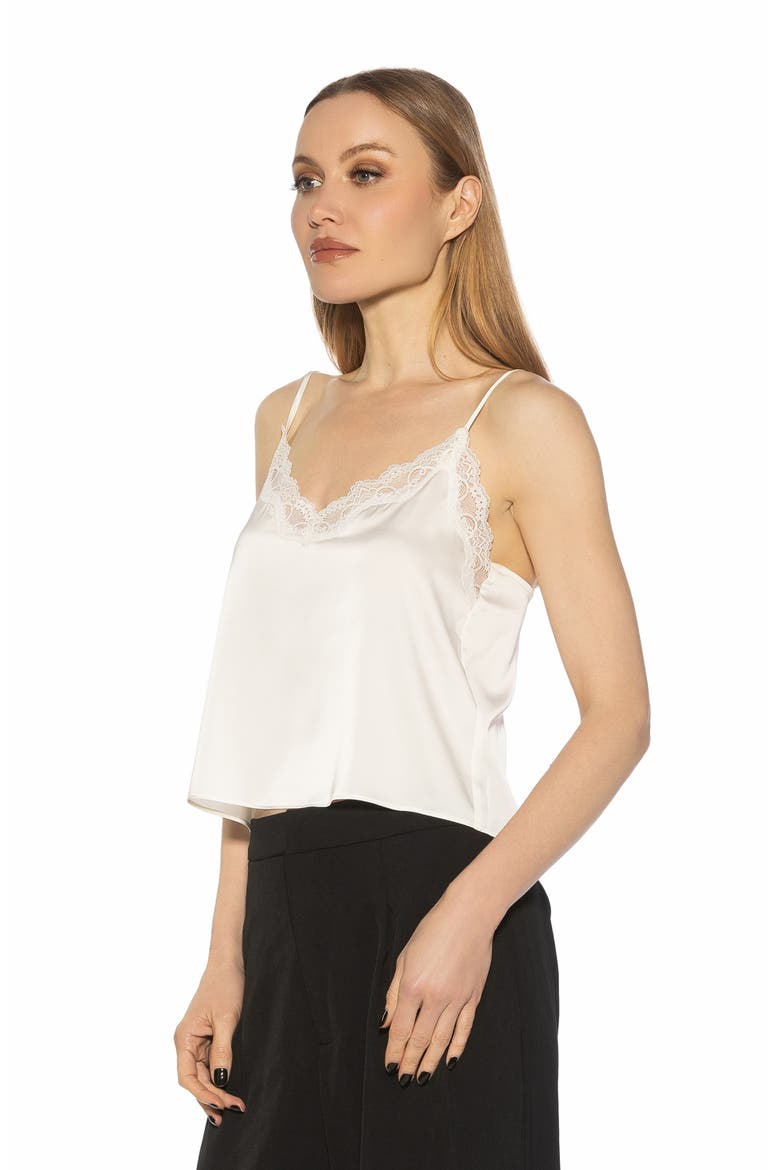 Isla Lace Trim Cami, Alternate, color, IVORY