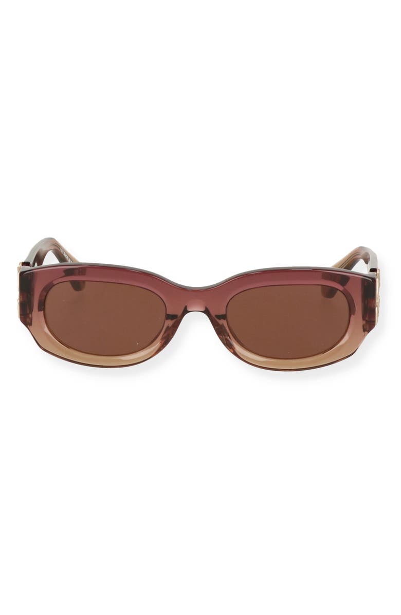 Off-White Palmer 52mm Gradient Cat Eye Sunglasses, Alternate, color, Gradient Burgundynude