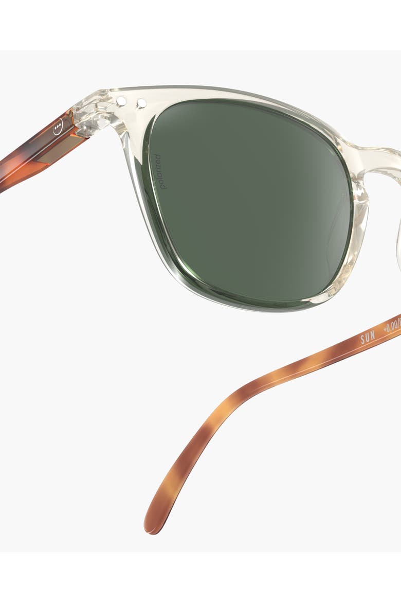 #E 49mm Trapeze Sunglasses, Alternate, color, Sandstorm Polarized