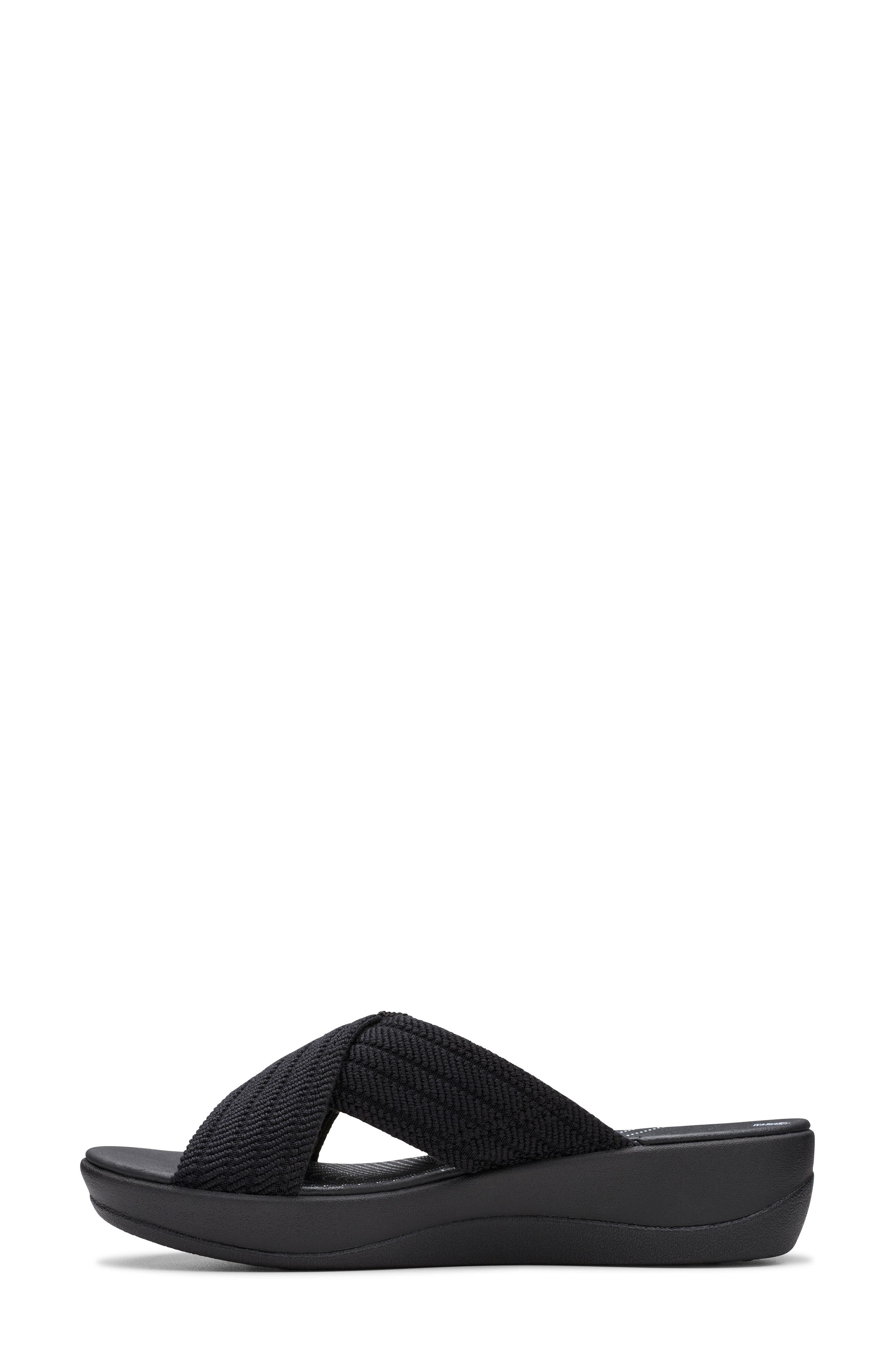 Arla Wave Sandal, Alternate, color, BLACK